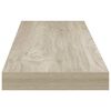 vidaXL Schweberegale 2 Stk. Eiche-Optik 80x23,5x3,8 cm MDF