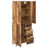 vidaXL Highboard mit Schubladen 2 pcs Altholz Engineered Wood und Glas