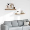 vidaXL Wandregal 2 pcs Braun 80 x 23,5 x 4 cm Holzwerkstoff