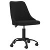 vidaXL Esszimmerst&uuml;hle 6 Stk. Drehbar Schwarz Stoff