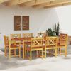 vidaXL Garten Essgruppe 9 pcs Braun Massivholz Akazie