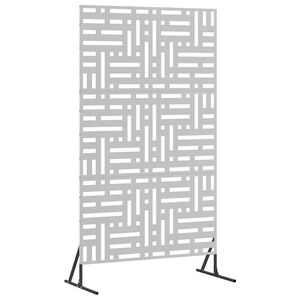 vidaXL Sichtschutz 100 x 50 x 180 cm Verzinkter Stahl Silber
