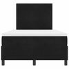 vidaXL Boxspringbett mit Matratze Schwarz 120 x 200 cm Stoff