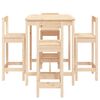 vidaXL 5-tlg. Gartenbar-Set Massivholz Kiefer