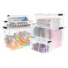 vidaXL Aufbewahrungsboxen mit Deckeln 5 Stk. Transparent 7 L
