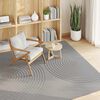 vidaXL Bereichsteppiche Quadratisch HUARTE Grau 120 x 120 cm Polyester