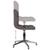 vidaXL Esszimmerst&uuml;hle 2 Stk. Drehbar Taupe Stoff