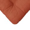 vidaXL Sitzkissen 4 pcs Rot-Orange 45 x 45 cm Cordstoff