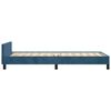 vidaXL Bettgestell ohne Matratze Dunkelblau 90x190 cm Samt