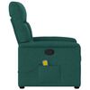 vidaXL Massagesessel Dunkelgr&uuml;n Stoff