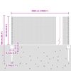 vidaXL Zaun mit Pfosten Grau 0,6 x 50 m Stahl und PVC