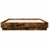 vidaXL Bettgestell R&auml;uchereiche 135x190 cm Holzwerkstoff