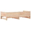 vidaXL Ausziehbares Tagesbett Braun 203,5 x 184 x 56,5 cm