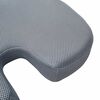 vidaXL Kopfkissen mit Kissen Grau 46 x 38 x 8 cm Netzgewebe