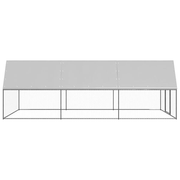 vidaXL Outdoor-H&uuml;hnerk&auml;fig 3x6x2 m Verzinkter Stahl