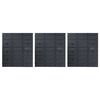 vidaXL 48tlg. Beh&auml;lter-Set f&uuml;r Kleinteile mit Wandplatten Blau Schwarz