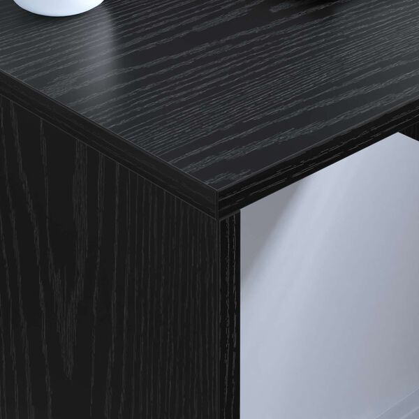 vidaXL Wandtisch Schwarz Eichen-Optik 60 x 45 x 30 cm Holzwerkstoff