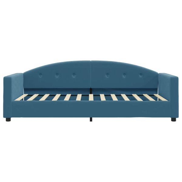 vidaXL Tagesbett mit Matratze Blau 90x200 cm Samt