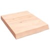 vidaXL Waschtischplatte 40x50x(2-6) cm Massivholz Unbehandelt