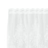 vidaXL Spitzenvorhang mit Vorh&auml;ngen Floral Wei&szlig; 200 x 300 cm Polyester