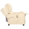 vidaXL Massagesessel Creme Stoff