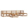 vidaXL Outdoor-Sofagarnitur mit Kissen 6 pcs Natur und Creme