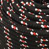 vidaXL Bootsseil Schwarz 12 mm 25 m Polypropylen