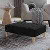vidaXL Fu&szlig;hocker Schwarz 78x56x32 cm Stoff