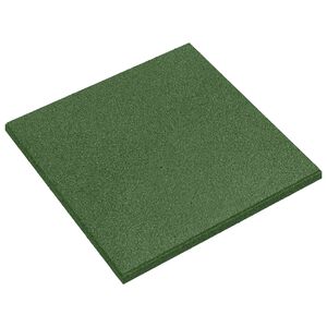 vidaXL Sturzschutzfliesen 12 Stk. Gr&uuml;n 50 x 50 cm Gummi