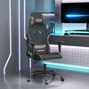 vidaXL Gaming-Stuhl mit Massagefunktion Schwarz und Taupe Stoff