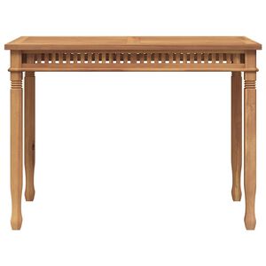 vidaXL Garten-Esstisch 110x65x80 cm Massivholz Teak