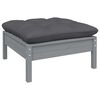 vidaXL 6-tlg. Garten-Lounge-Set mit Anthrazit Kissen Kiefernholz