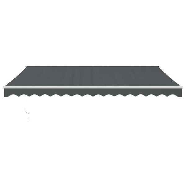 vidaXL Markise Einziehbar Anthrazit 4,5x3 m Stoff und Aluminium