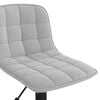 vidaXL Esszimmerst&uuml;hle 2 Stk. Drehbar Hellgrau Samt