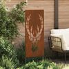 vidaXL Garten Sichtschutz-Leinwand Rostig 50 x 140 cm Wetterfeststahl