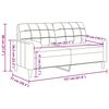 vidaXL 2-Sitzer-Sofa mit Zierkissen Gelb 140 cm Samt