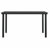 vidaXL 5-tlg. Garten-Essgruppe mit Kissen Braun Poly Rattan Glas