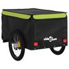 vidaXL Fahrradanh&auml;nger Schwarz und Gr&uuml;n 45 kg Eisen