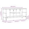 vidaXL TV-Schrank Grau Sonoma 100x35x45 cm Holzwerkstoff & Eisen