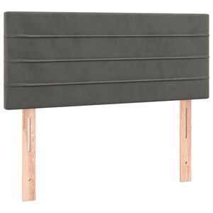 vidaXL Kopfteil Dunkelgrau 90x5x78/88 cm Samt