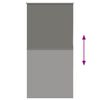 vidaXL Verdunkelungsrollo Grau 80x130 cm Stoffbreite 75,7 cm Polyester