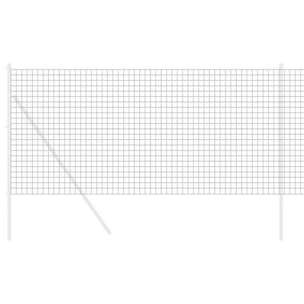 vidaXL Eurozaun Grau 1 x 25 m PVC-beschichtetes Eisen