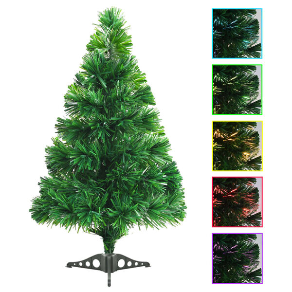 vidaXL K&uuml;nstlicher Weihnachtsbaum Glasfaser 64 cm Gr&uuml;n