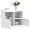 vidaXL Sideboard mit LED-Leuchten Weiß 81x37x67 cm