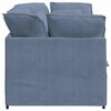 vidaXL Modulares Sofa mit Kissen Cordstoff Blau