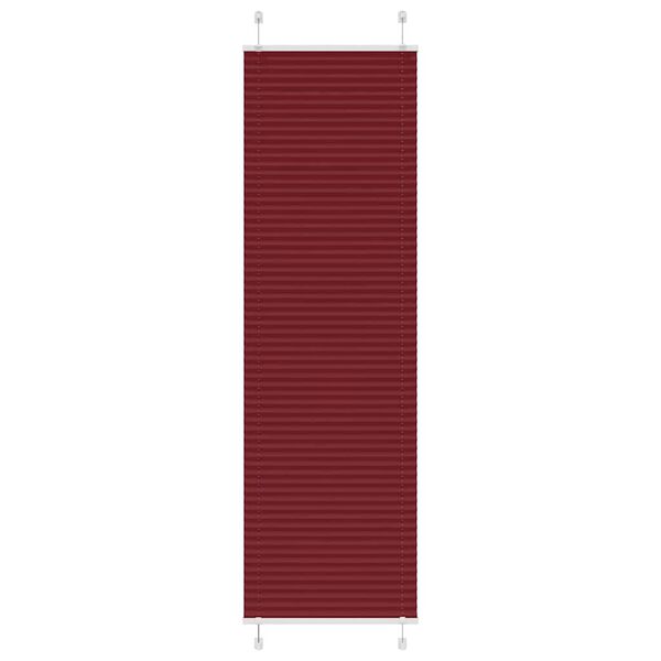 vidaXL Plissee Bordeauxrot 55x200 cm Stoffbreite 54,4 cm Polyester