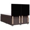 vidaXL Boxspringbett mit Matratze Dunkelbraun 140x190 cm Stoff