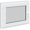 vidaXL Kellerfenster "RISOR" 80x50 cm Drehkipp DIN Links Anthrazit