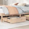vidaXL Bettschubladen mit Rollen 2 Stk. 75x55x17 cm Massivholz Kiefer
