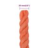 vidaXL Arbeitsseil Orange 20 mm 25 m Polypropylen